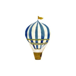 Kids That's Mine Wallstickers>Wallsticker Retro air balloon small, blue – That’s Mine