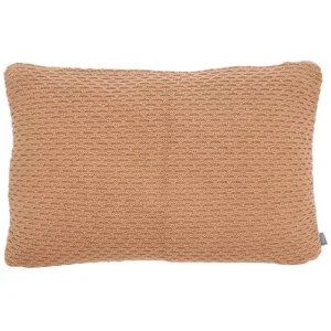Södahl Textiles | Bedroom>Wave Knit Cushion, Caramel –