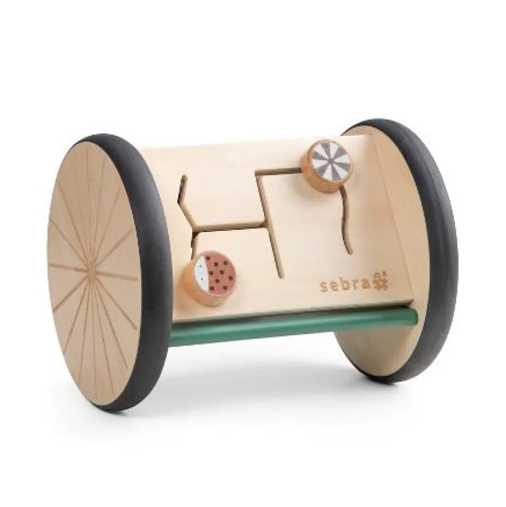 wooden_activity_roller__m_0.webp Kids Sebra Interior Christmas Toys | Baby Toys>Wooden activity roller / mirror, Woodland – Sebra