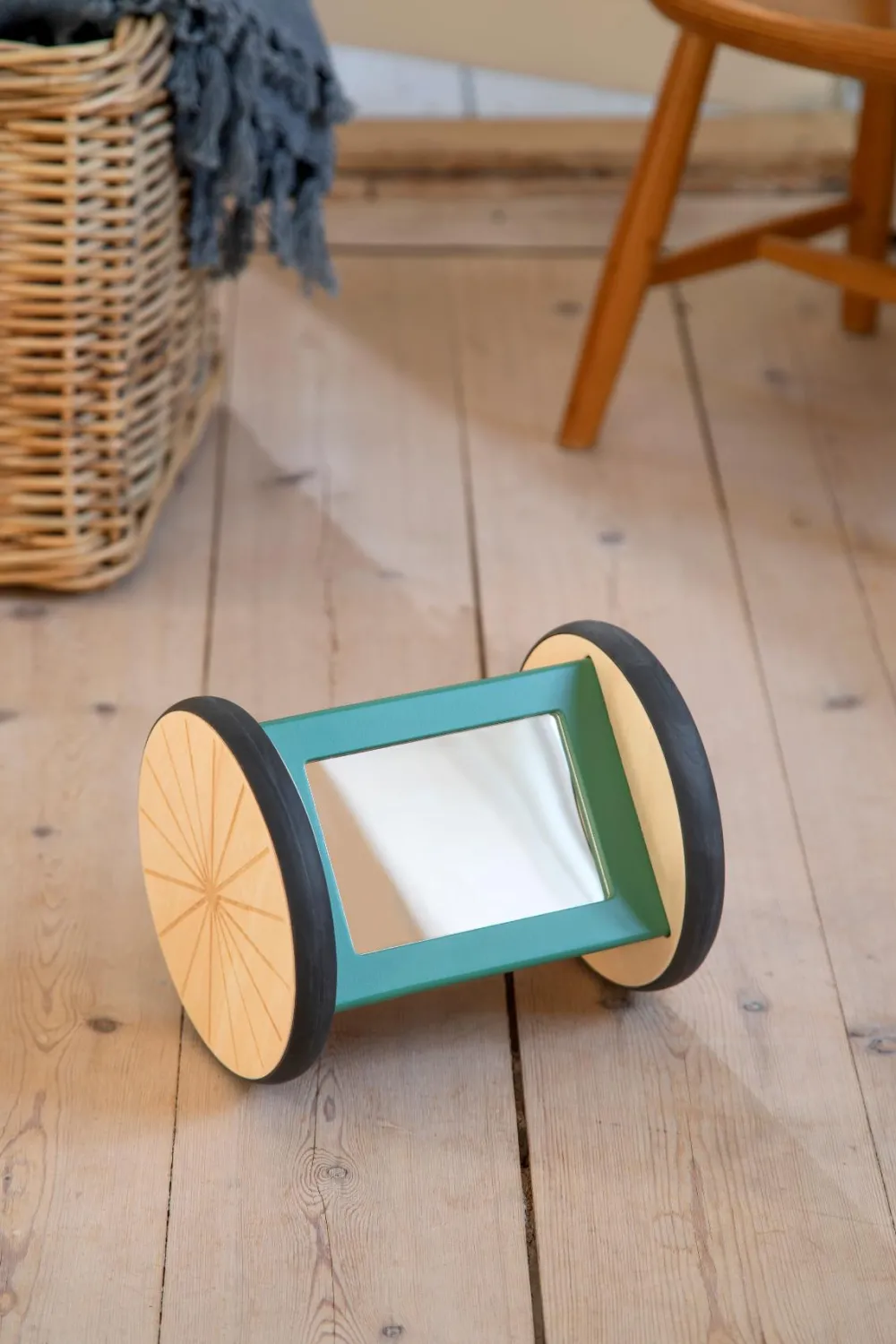 wooden_activity_roller__m_1.webp Kids Sebra Interior Christmas Toys | Baby Toys>Wooden activity roller / mirror, Woodland – Sebra
