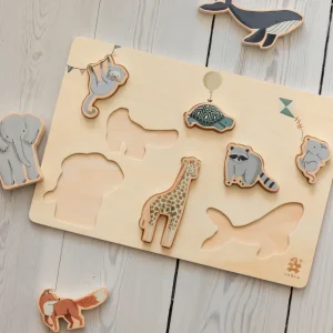 Kids Sebra Interior Wooden Toys | Games And Puzzles>Wooden chunky puzzle, World of Sebra – Sebra