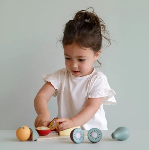 Kids Little Dutch Wooden Toys | Play Food>Wooden cutting fruits –