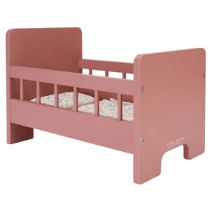 Kids Little Dutch Doll Accessories | Christmas Toys>Wooden Doll Bed Rose –