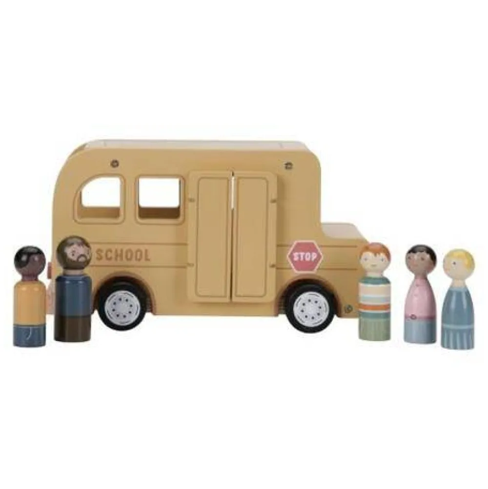 wooden_school_bus_with_fi_0.webp Kids Little Dutch Wooden Toys | Cars And Road Ways>Wooden School Bus with Figures –