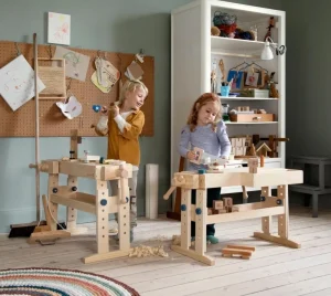 Kids Sebra Interior Wooden Toys>Woodworking bench – Sebra