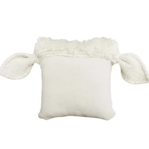 Kids Lorena Canals Cushions & Nursing Pillows>Woolable Cushion Pink Nose Sheep –